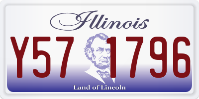 IL license plate Y571796
