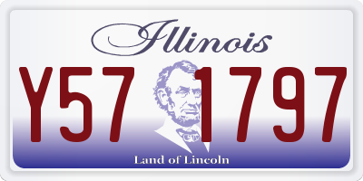 IL license plate Y571797