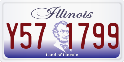 IL license plate Y571799