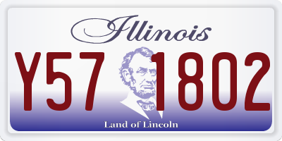 IL license plate Y571802