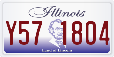 IL license plate Y571804