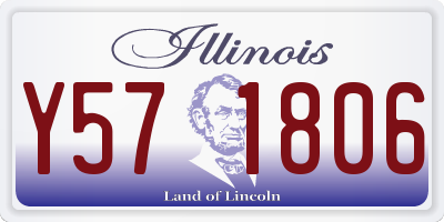 IL license plate Y571806