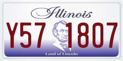 IL license plate Y571807