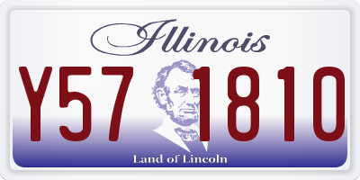 IL license plate Y571810