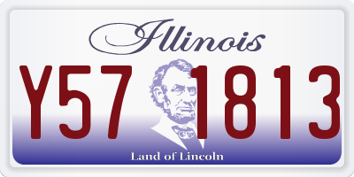 IL license plate Y571813