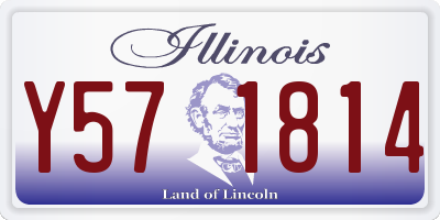 IL license plate Y571814