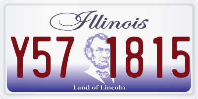 IL license plate Y571815