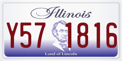 IL license plate Y571816