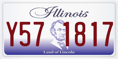 IL license plate Y571817