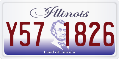 IL license plate Y571826
