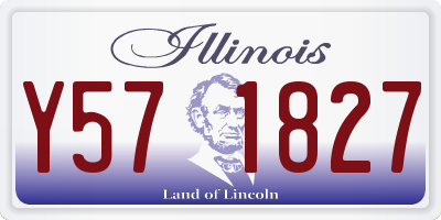 IL license plate Y571827