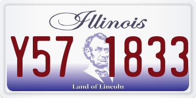 IL license plate Y571833