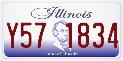 IL license plate Y571834