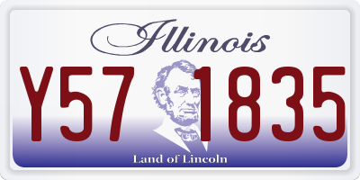 IL license plate Y571835
