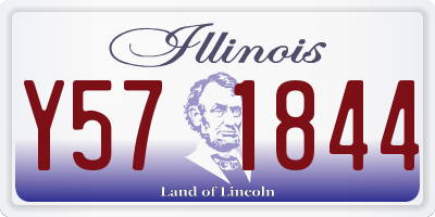 IL license plate Y571844