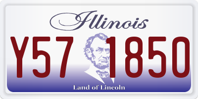 IL license plate Y571850