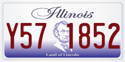 IL license plate Y571852