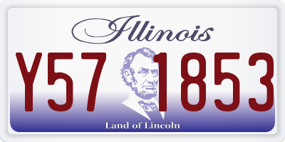 IL license plate Y571853