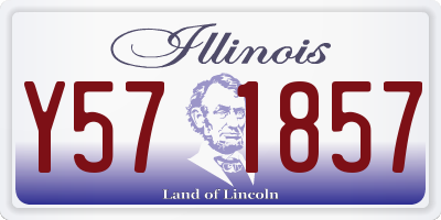 IL license plate Y571857