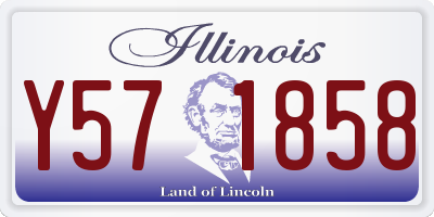 IL license plate Y571858