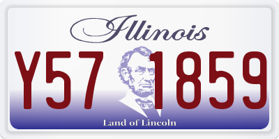 IL license plate Y571859