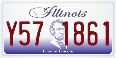 IL license plate Y571861