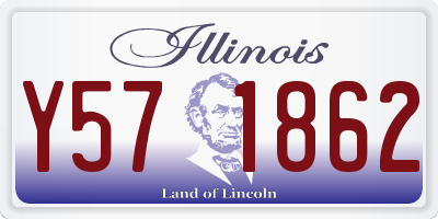 IL license plate Y571862