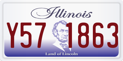 IL license plate Y571863