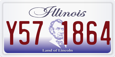IL license plate Y571864