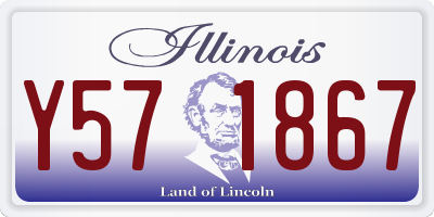 IL license plate Y571867