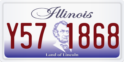 IL license plate Y571868