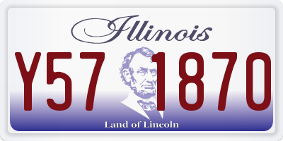 IL license plate Y571870