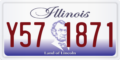 IL license plate Y571871