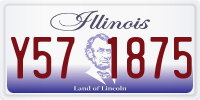IL license plate Y571875