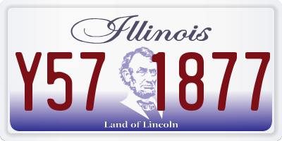 IL license plate Y571877