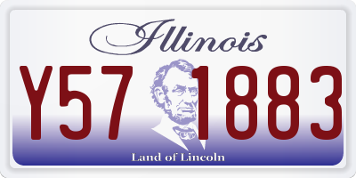 IL license plate Y571883