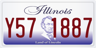 IL license plate Y571887