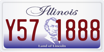 IL license plate Y571888