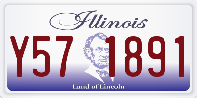 IL license plate Y571891