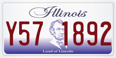 IL license plate Y571892