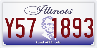 IL license plate Y571893