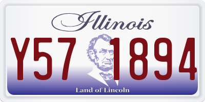 IL license plate Y571894