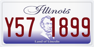 IL license plate Y571899