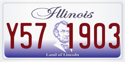 IL license plate Y571903