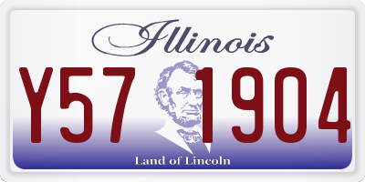 IL license plate Y571904