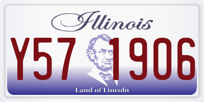IL license plate Y571906
