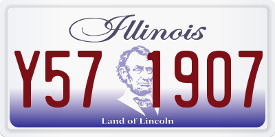 IL license plate Y571907