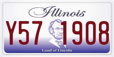IL license plate Y571908