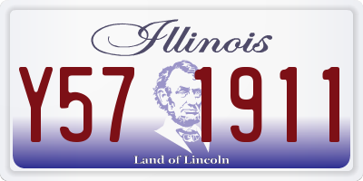 IL license plate Y571911