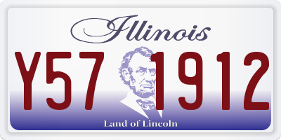 IL license plate Y571912
